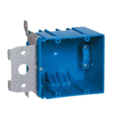 junction box home depot 2 gang|2 gang outlet box.